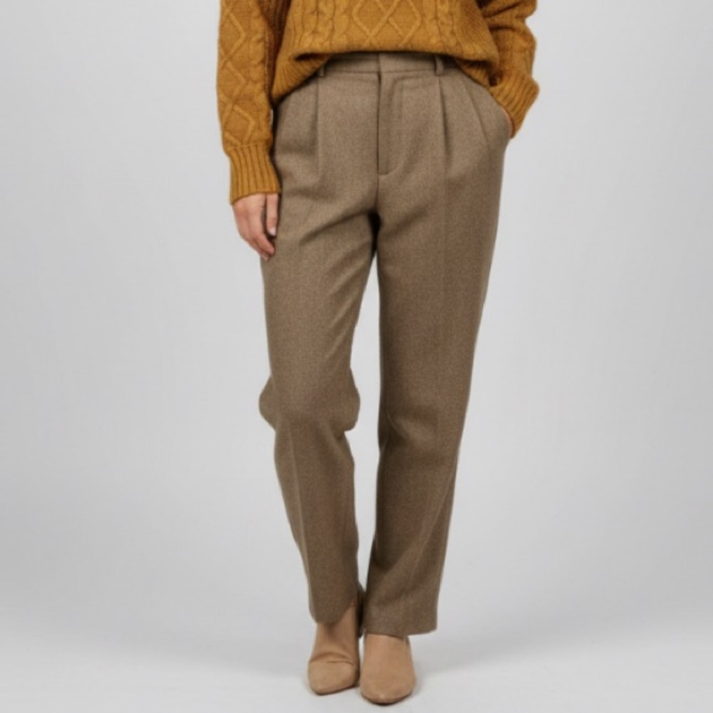 Vintage Wool Pleated High Waisted Trousers - Picture 1 of 7